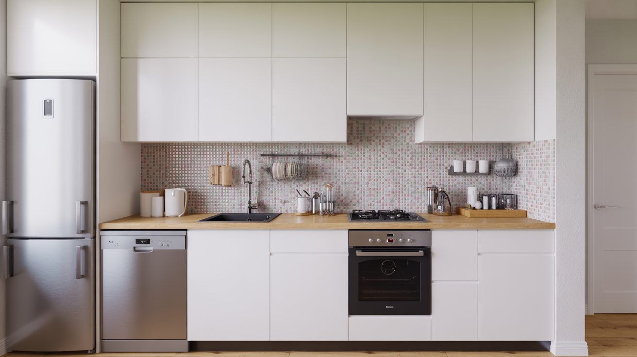 vitraror white grey mosaic